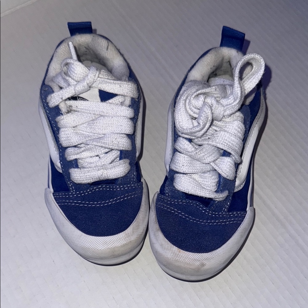 Vans Kids Blue and White Sneakers
